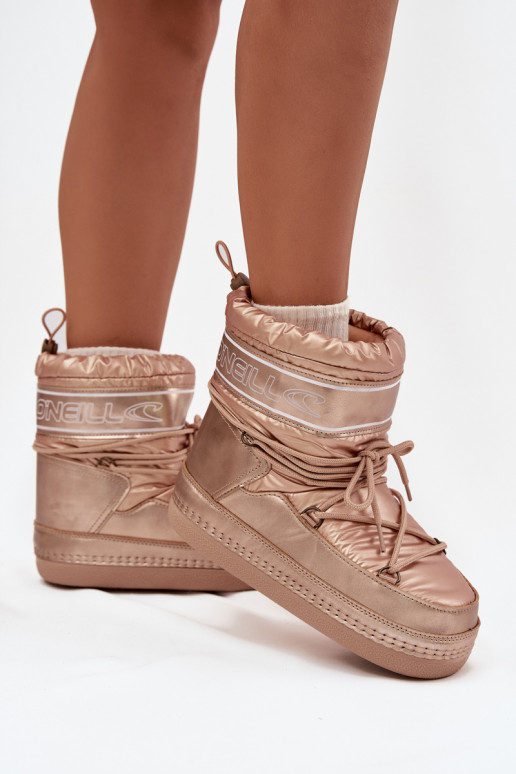 Botas de neve Feminino com detalhes elegantes O'NEILL LISA EMOMEN HIGH 90253012.99U cor dourada