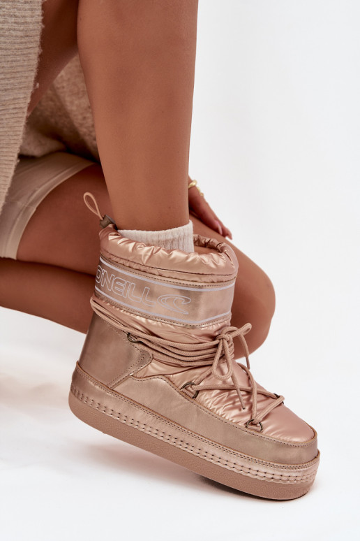 Botas de neve Feminino com detalhes elegantes O'NEILL LISA EMOMEN HIGH 90253012.99U cor dourada