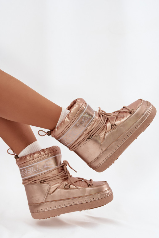 Botas de neve Feminino com detalhes elegantes O'NEILL LISA EMOMEN HIGH 90253012.99U cor dourada