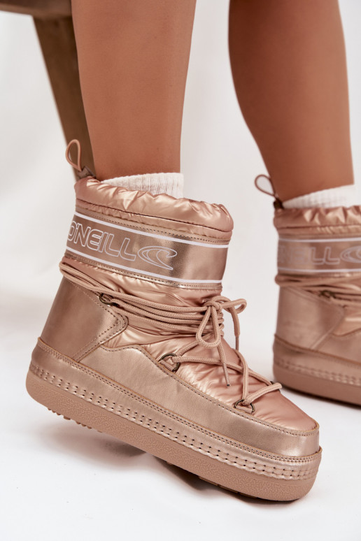 Botas de neve Feminino com detalhes elegantes O'NEILL LISA EMOMEN HIGH 90253012.99U cor dourada