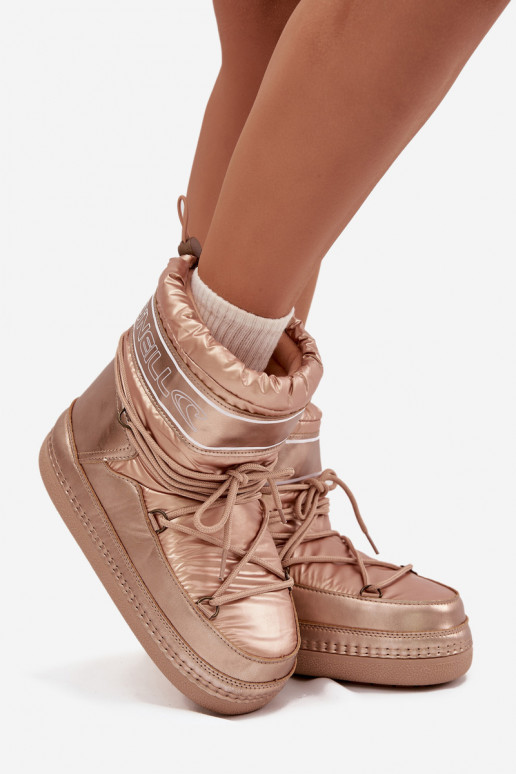 Botas de neve Feminino com detalhes elegantes O'NEILL LISA EMOMEN HIGH 90253012.99U cor dourada