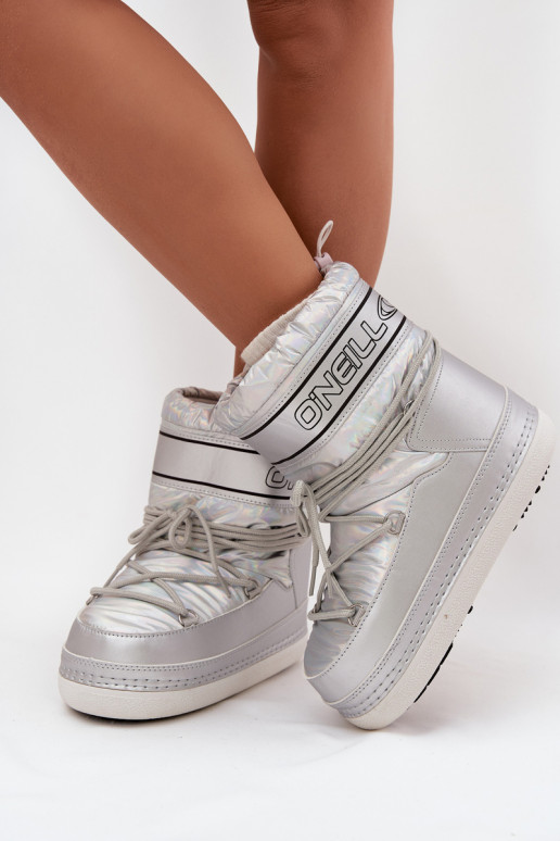 Botas de neve Feminino com detalhes elegantes O'NEILL LISA EMOMEN HIGH 90253012.99S cor prata