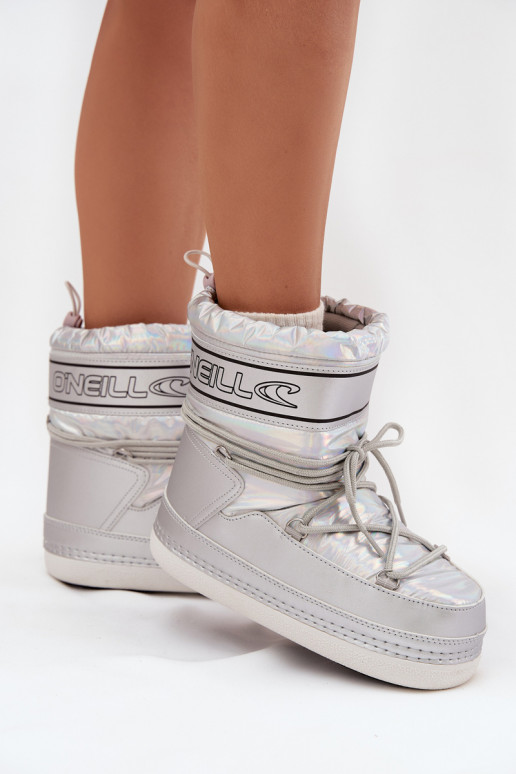 Botas de neve Feminino com detalhes elegantes O'NEILL LISA EMOMEN HIGH 90253012.99S cor prata