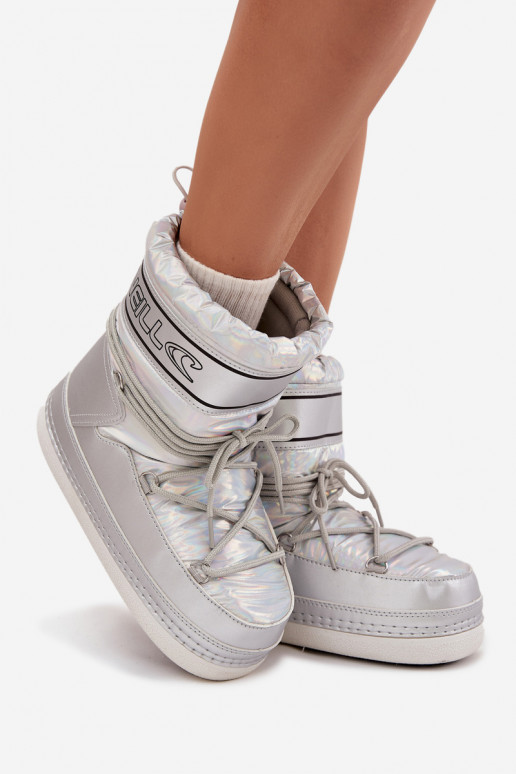 Botas de neve Feminino com detalhes elegantes O'NEILL LISA EMOMEN HIGH 90253012.99S cor prata