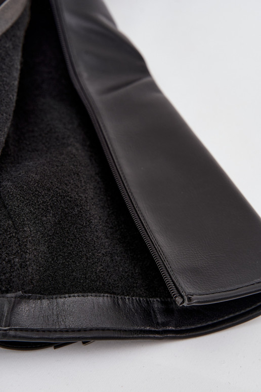 Botas quentes com salto com fivelas Vinceza 58589 cor preta