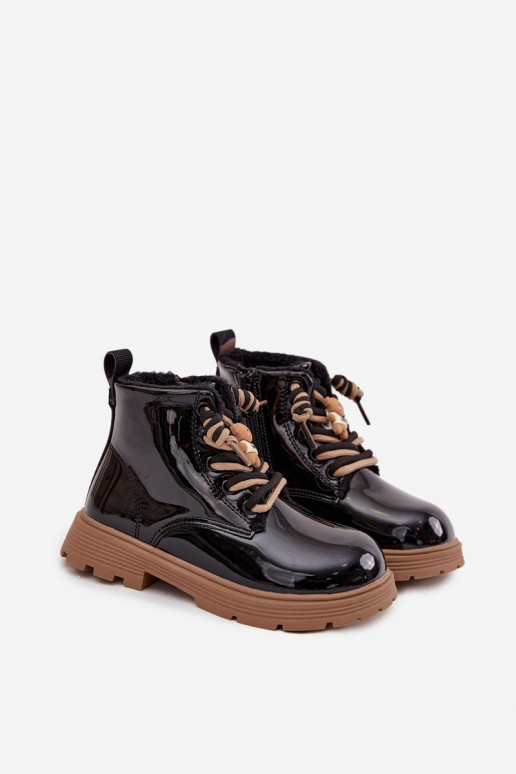 aquecimento Botas Infantil com efeito vernizPrzypinką ursinhos de pelúcia cor preta Jovellea aquecimento Botas Infantil com efeito vernizPrzypinką ursinhos de pelúcia cor preta Jovellea