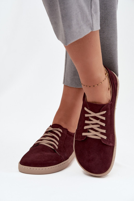 sapatos casuais Typu BarefootHabilitadoturalnego de camurçau Zazoo 314 Borgonha