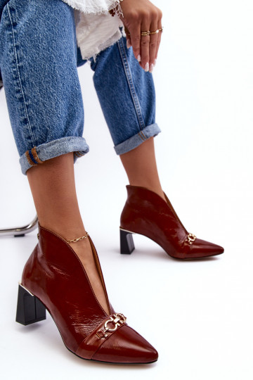 Pele Botas com salto Tem que serciejka 05262-02 cor marrom