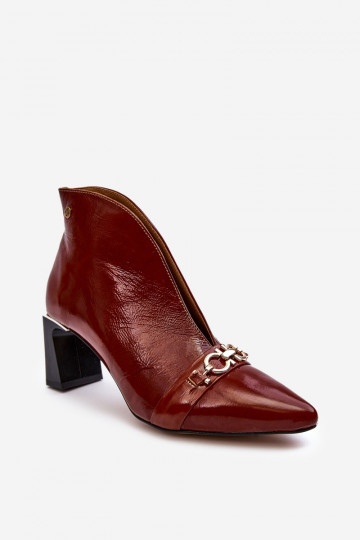 Pele Botas com salto Tem que serciejka 05262-02 cor marrom 2