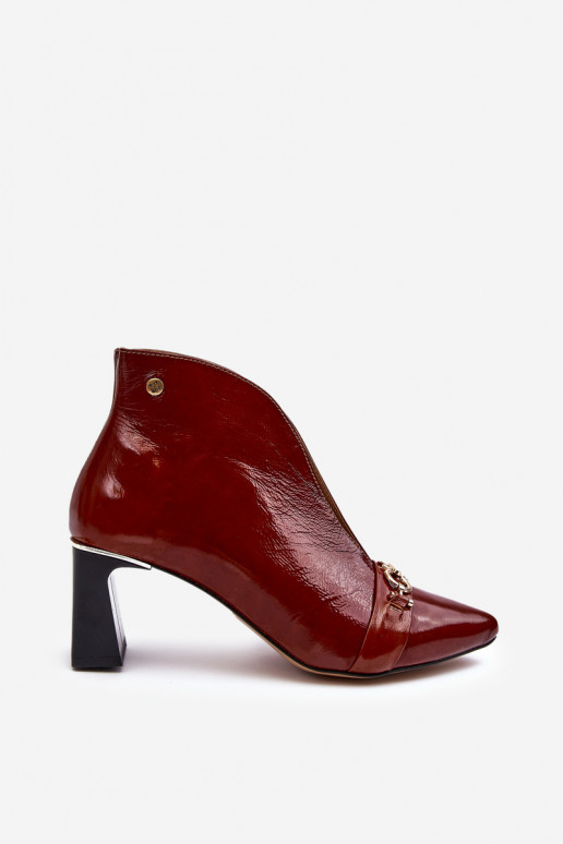 Pele Botas com salto Tem que serciejka 05262-02 cor marrom