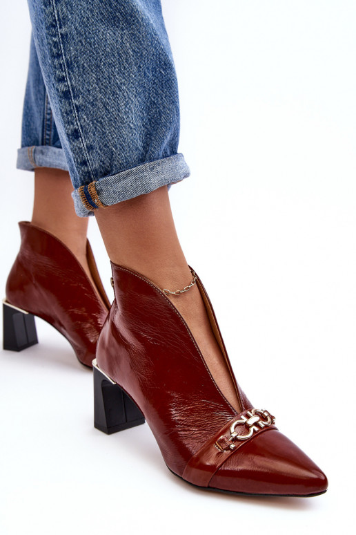 Pele Botas com salto Tem que serciejka 05262-02 cor marrom