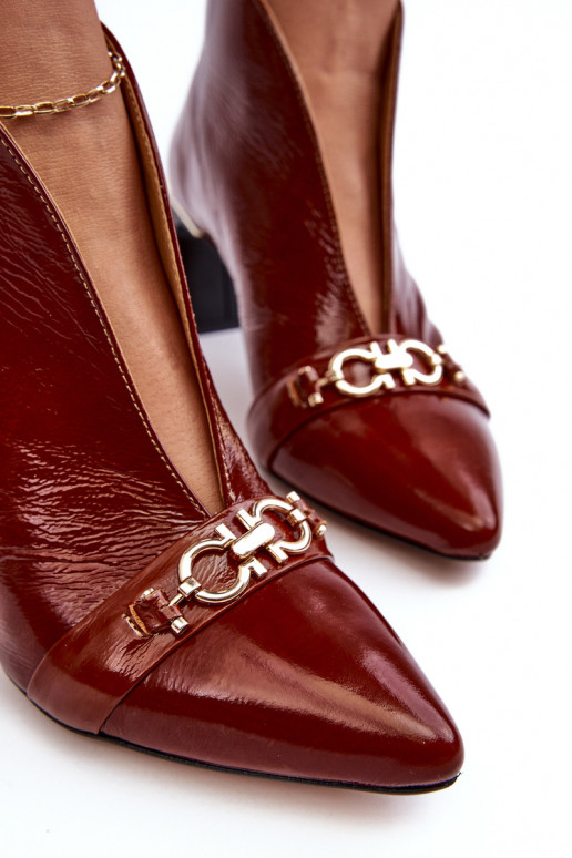 Pele Botas com salto Tem que serciejka 05262-02 cor marrom