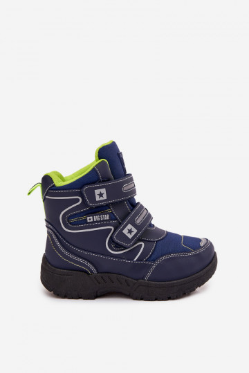 aquecimento Botas de neve infantis sapato Big Star OO374049 cor preta 2