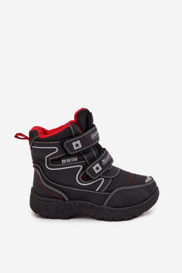 aquecimento Botas de neve infantis sapato Big Star OO374048 azul escuro 2