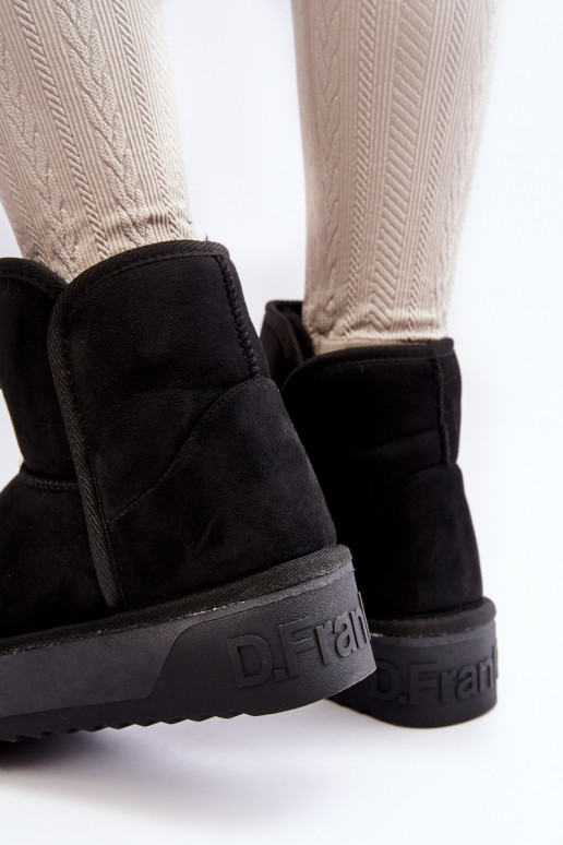 Vegano EModoodporne Botas de neve com uma plataforma D.Franklin DFSH371004 cor preta