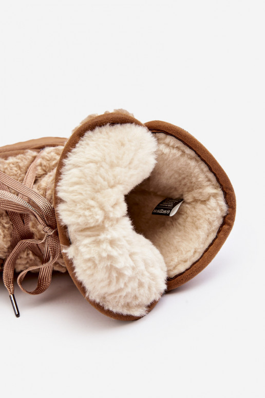 EModoodporne Botas de neve com uma plataforma Vegano D.Franklin DFSH370004 cor marrom