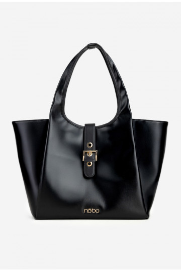 Portátil Compradorka com fivelas NOBO BAG6010-020 preto