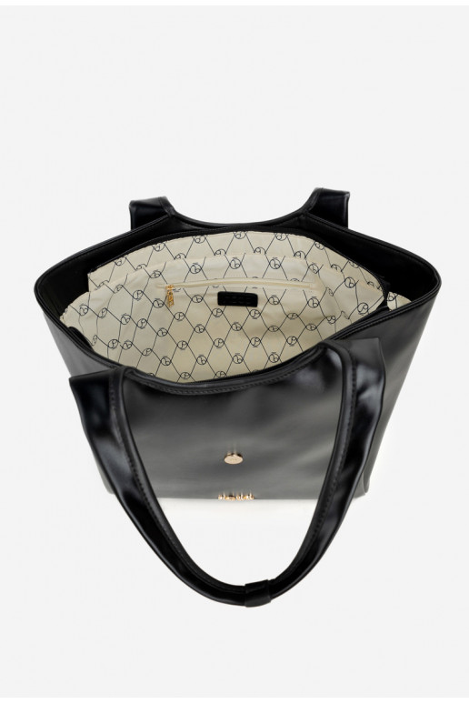 Portátil Compradorka com fivelas NOBO BAG6010-020 preto