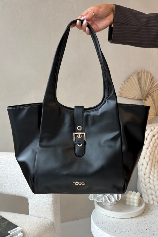 Portátil Compradorka com fivelas NOBO BAG6010-020 preto