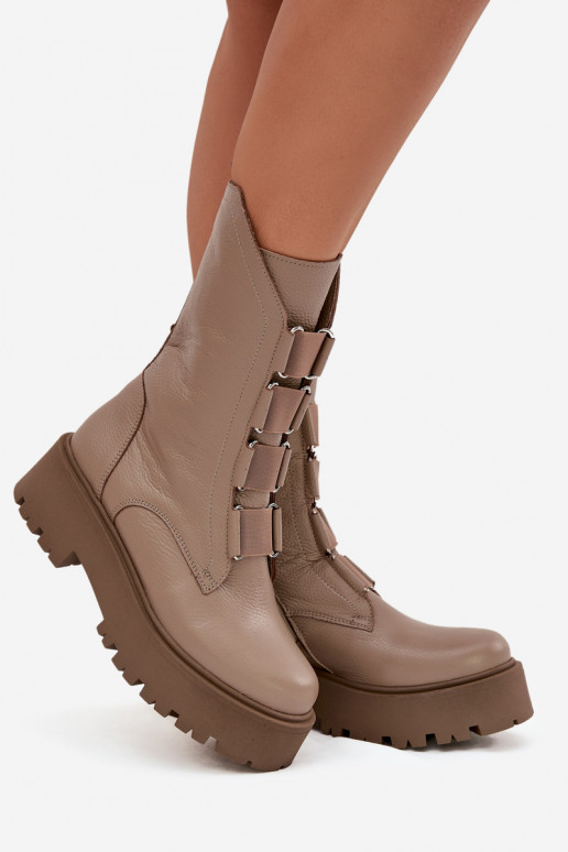 Botas femininasHabilitadoturalnej Skóry com uma plataforma Zazoo 3795 bege Botas femininasHabilitadoturalnej Skóry com uma plataforma Zazoo 3795 bege