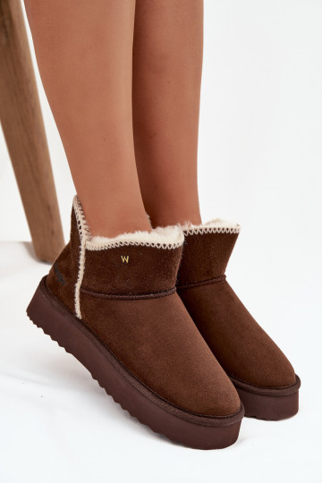 Botas de neve Feminino com uma plataforma EMrangler 20253093.IKU CzekoladoParae