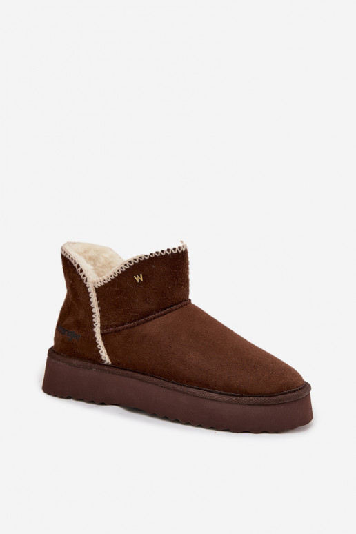 Botas de neve Feminino com uma plataforma EMrangler 20253093.IKU CzekoladoParae