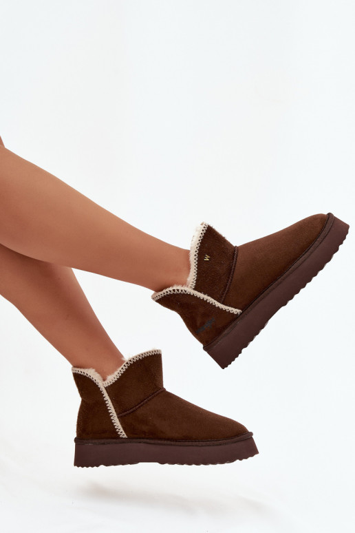 Botas de neve Feminino com uma plataforma EMrangler 20253093.IKU CzekoladoParae