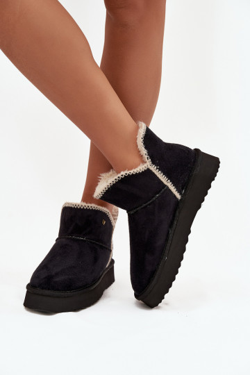 Botas de neve Feminino com uma plataforma EMrangler 20253093.25Y cor preta