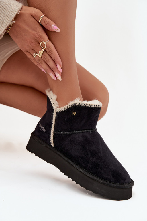 Botas de neve Feminino com uma plataforma EMrangler 20253093.25Y cor preta