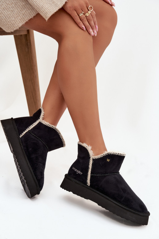 Botas de neve Feminino com uma plataforma EMrangler 20253093.25Y cor preta