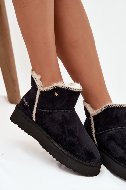 Botas de neve Feminino com uma plataforma EMrangler 20253093.25Y cor preta