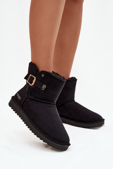 Botas de neve Feminino com fivelas EMrangler 20253091.25Y cor preta 2