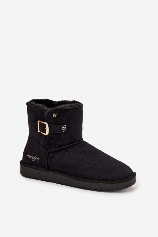 Botas de neve Feminino com fivelas EMrangler 20253091.25Y cor preta