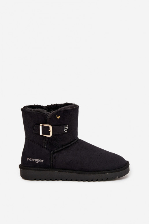 Botas de neve Feminino com fivelas EMrangler 20253091.25Y cor preta