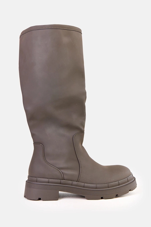 Botas de cano longo verdes mate em...