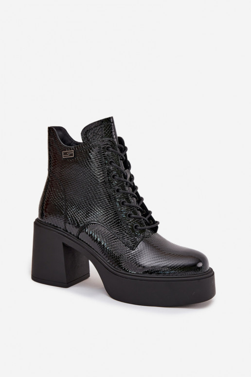com efeito verniz Pele Botas femininas com uma plataforma I Registro Vinceza 66817 cor preta com efeito verniz Pele Botas femininas com uma plataforma I Registro Vinceza 66817 cor preta