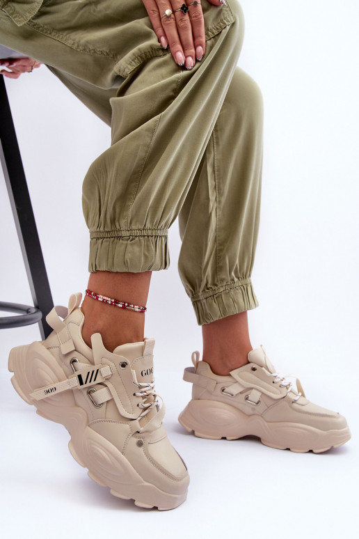 tênis À modalo de tênis GOE MM2N4015 bege