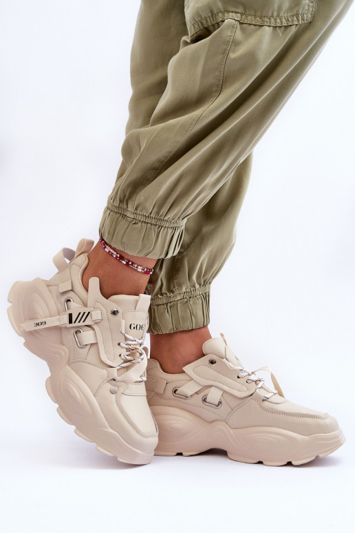 tênis À modalo de tênis GOE MM2N4015 bege