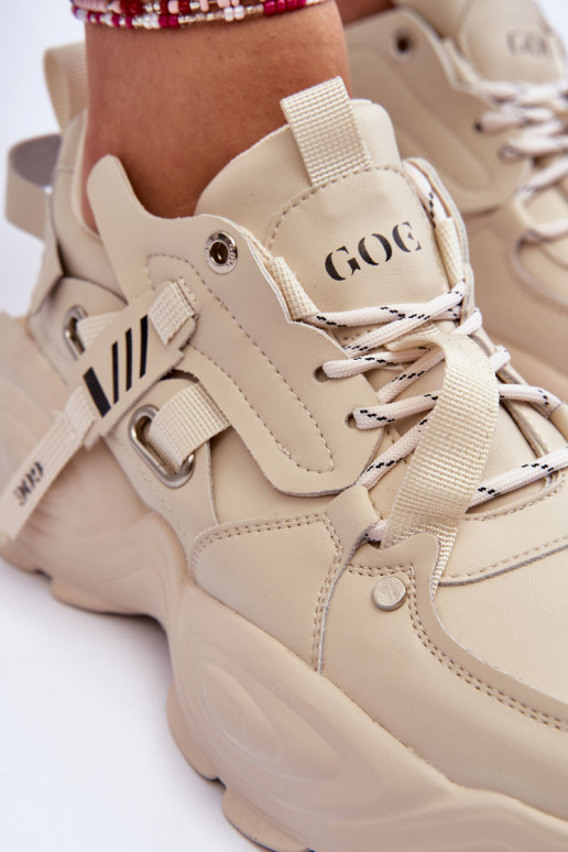 tênis À modalo de tênis GOE MM2N4015 bege