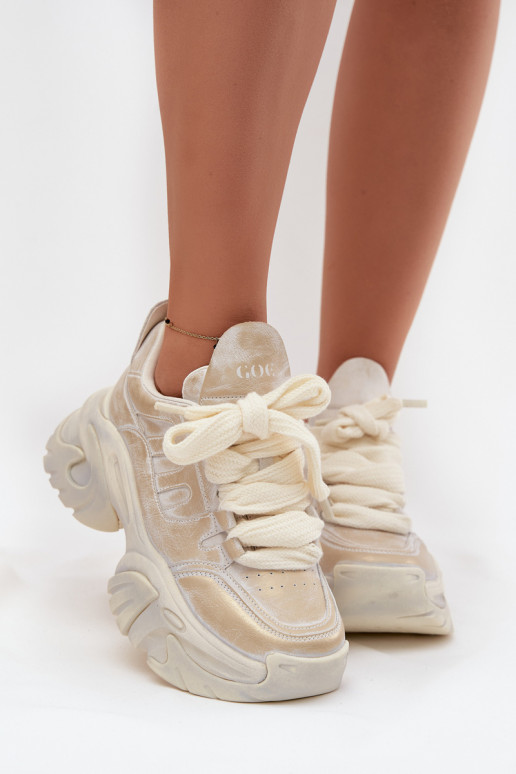 Pele À modalo de tênis Feminino GOE SS2N4009 cor dourada