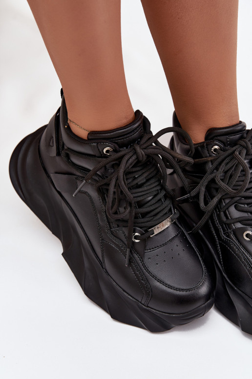 À modalo de tênis Feminino couro natural GOE SS2N4036 cor preta