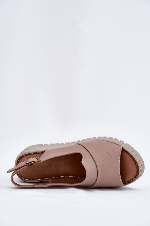 Sandálias femininasHabilitadoturalnej Skóry Em uma cunha Artiker 54C0788 bege Sandálias femininasHabilitadoturalnej Skóry Em uma cunha Artiker 54C0788 bege