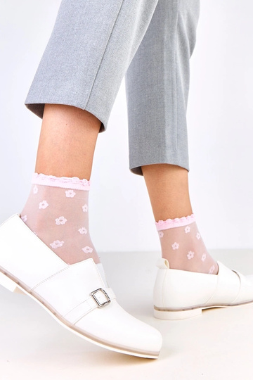 Botas femininas de cano curto brancas com palmilha de couro, Klensi 2