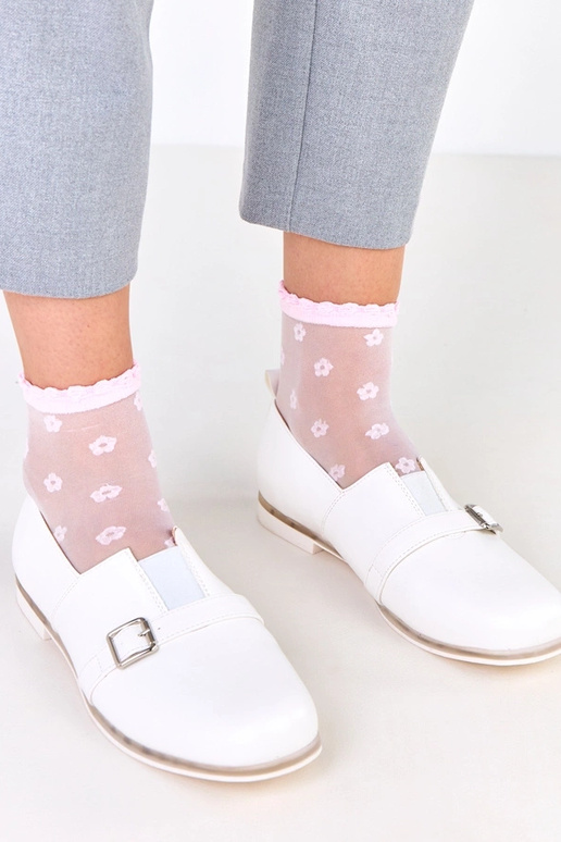 Botas femininas de cano curto brancas...