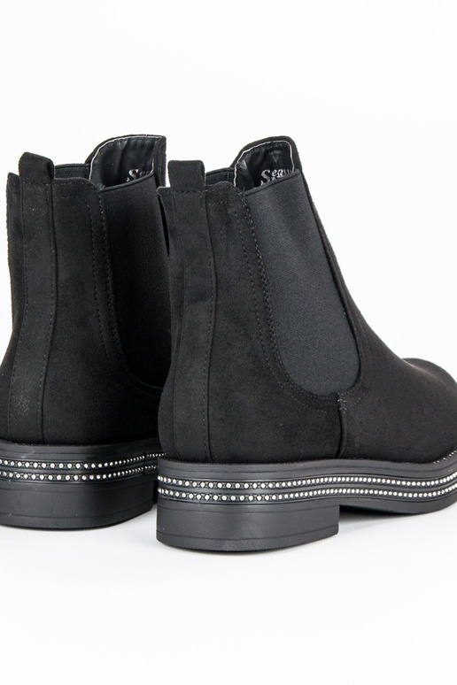 cor preta botas femininas