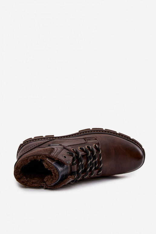 sapato Tem que sercho aquecimento EMrangler 20253034.IKU marrom escuro