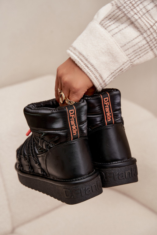 Botas de neve Feminino com uma plataforma D.Franklin DFSH370020 cor preta