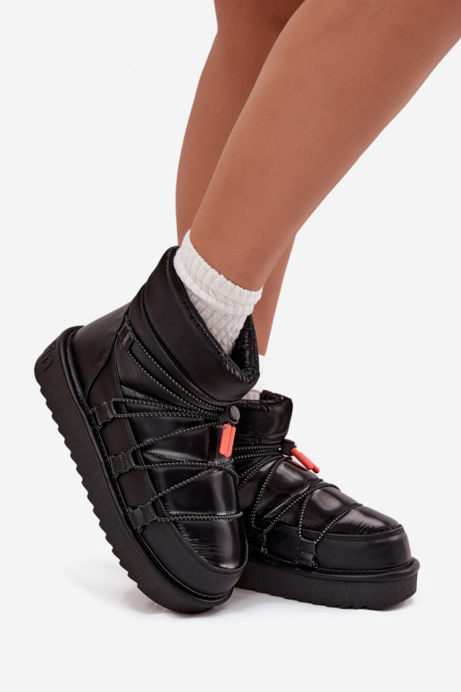 Botas de neve Feminino com uma plataforma D.Franklin DFSH370020 cor preta