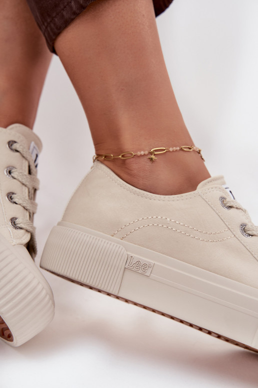 Sapatos de lazer com uma plataforma LEE ISLA C EMOMEN LOEM 50253001.35E bege
