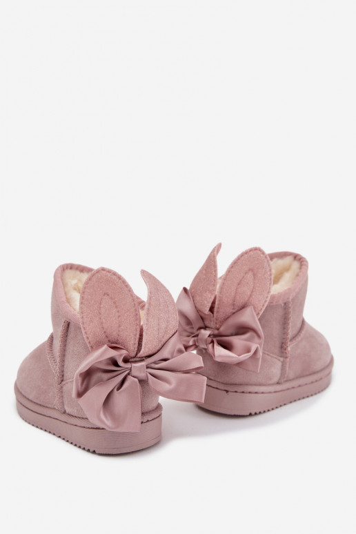 Infantil aquecimento Botas de neve com fitas cor rosa Meriva Infantil aquecimento Botas de neve com fitas cor rosa Meriva